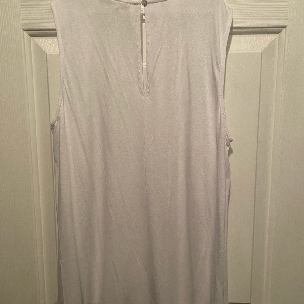 Pale Sky Embroidered Tank Top